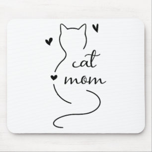Mousepad Gata Mama Gato Mama Mama Gatinho Kitten Ca