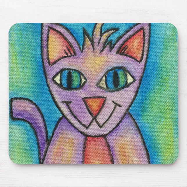 Mousepad Gata Rosa Roxa (Frente)