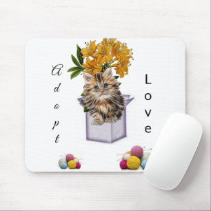 Mousepad Gatinho Adoção Pad De Mouse! Pad do mouse