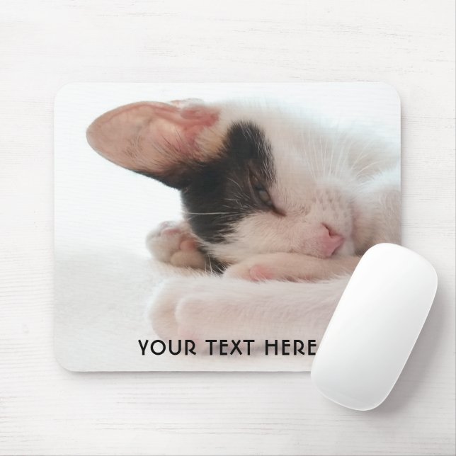Mousepad Gatinho Bonito ou Sua Foto Simples (Com mouse)
