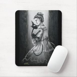 Mousepad Gatinho Boo com seu mouse fantasma