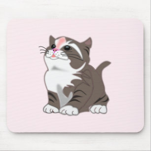 Mousepad Gatinho De Bebê Bonito - Doce - Adicione Sua Cor 