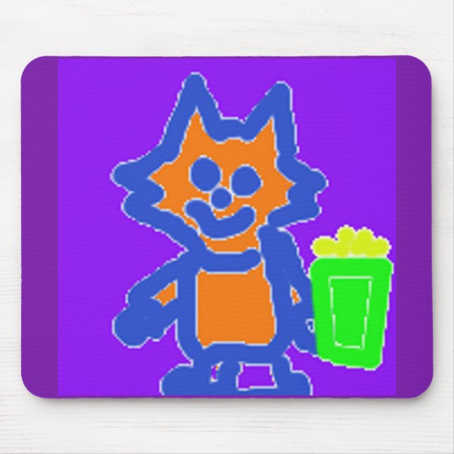 Mousepad Gatinho De Pipoca Gira (Frente)