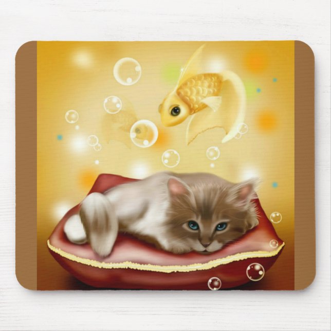Mousepad Gatinho de Sonho Gelado (Frente)
