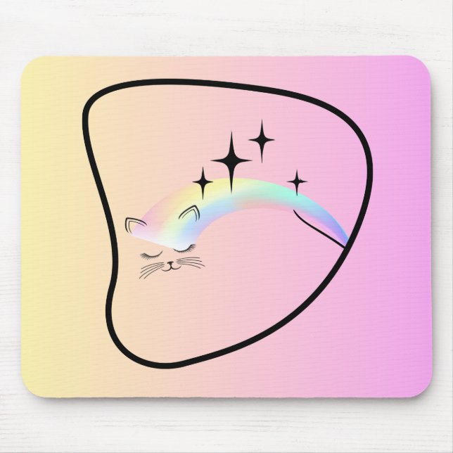 Mousepad Gatinho do mouse (Frente)