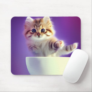 Mousepad Gatinho em uma almofada de rato teacup (animal beb