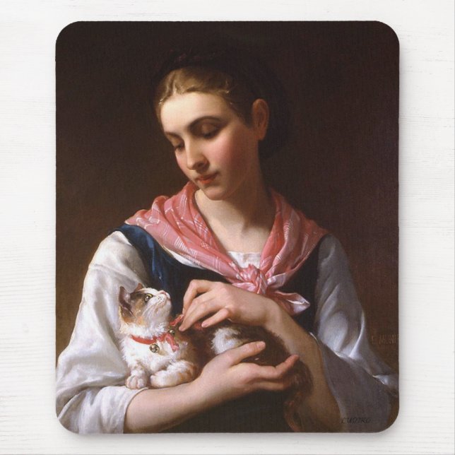 Mousepad Gatinho Favorito (por Émile Munier) (Frente)