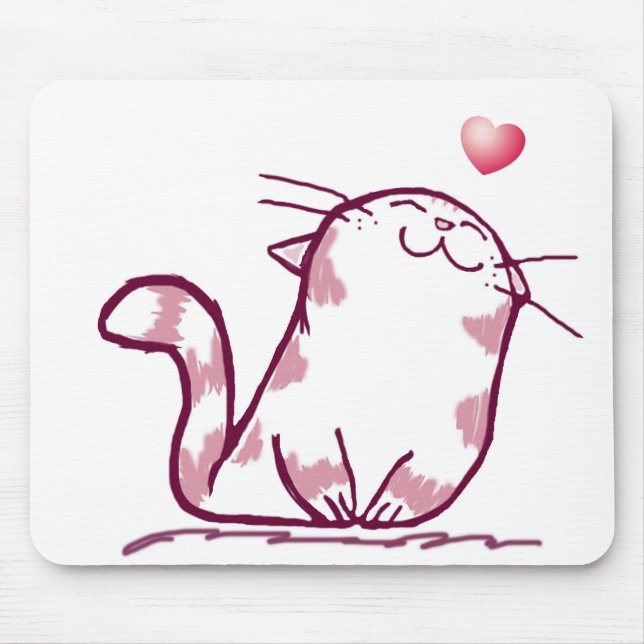 Mousepad Gatinho Love (Frente)