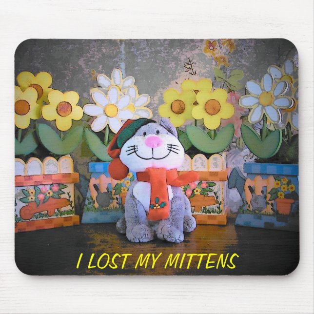 Mousepad Gatinho perdeu luvas (Frente)
