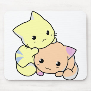 Mousepad gatinhos de desenho animado gatos bonitinhos