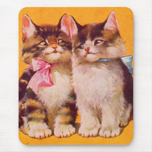 Mousepad Gatinhos fofos adoráveis dos anos 30 (Frente)