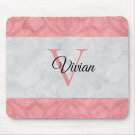 Mousepad Gatique Cor De Água, Rosa, E Cinzas, De Cor Rosa, 