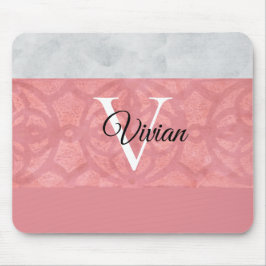 Mousepad Gatique Cor De Água, Rosa, E Cinzas, De Cor Rosa, 