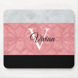 Mousepad Gatique Cor De Água, Rosa, E Cinzas, De Cor Rosa, 