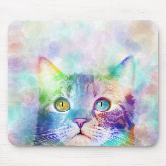 Mousepad gato 663 multicolor (Frente)