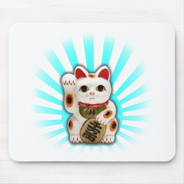 Mousepad Gato afortunado (Maneki-neko) (Frente)