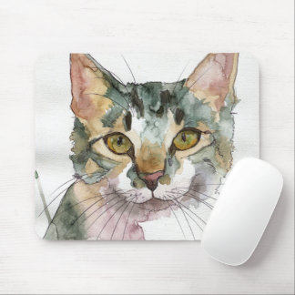 Mousepad Gato Aquarela
