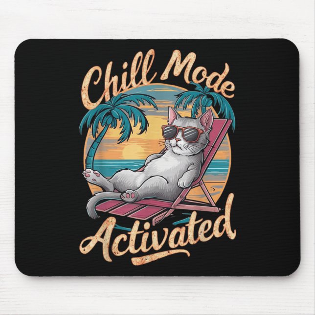 Mousepad Gato Ativado No Modo De Enchimento Com Gles Na Pra (Frente)