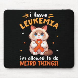 Mousepad Gato Birmanês Eu Tenho Leucemia Estou Permitido Fa