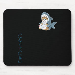 Mousepad Gato Bonito Em Um Costume De Tubarão