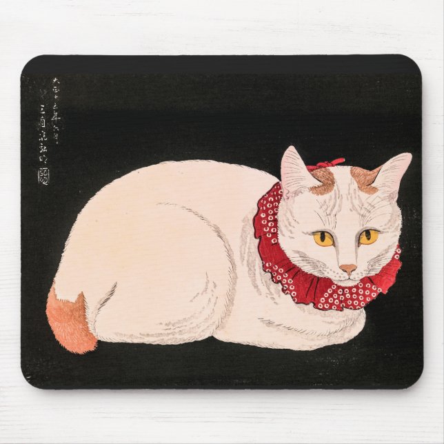 Mousepad Gato Branco - Takahashi Shotei (Frente)