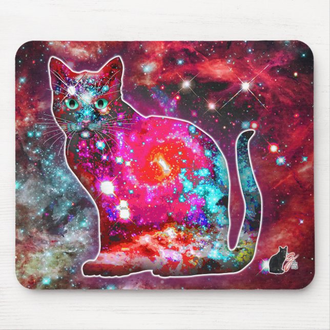 Mousepad Gato Cósmico Alfa (Frente)