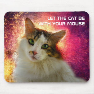 Mousepad Gato de Calico Cento Adorável