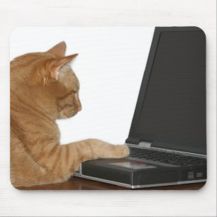 Mousepad gato de computação