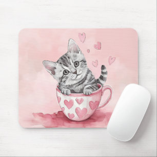MOUSEPAD GATO DE COZINHO CORTADO EM DIA DE OS NAMORADOS TEA