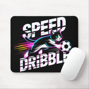 Mousepad Gato de Futebol Neon Legal - Presente para Jogador
