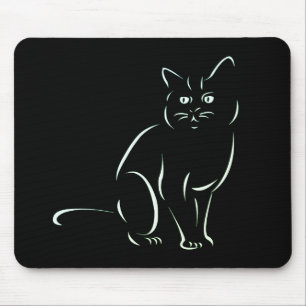 Mousepad Gato de Gatinho Branco