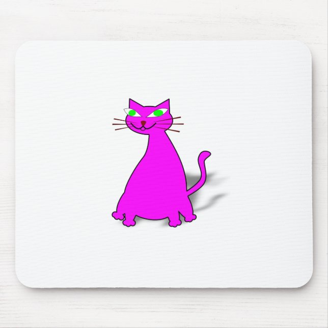 Mousepad Gato De Gordura Rosa (Frente)