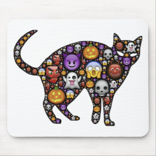 MOUSEPAD GATO DE HALLOWEEN