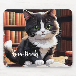 Mousepad Gato de Leitura