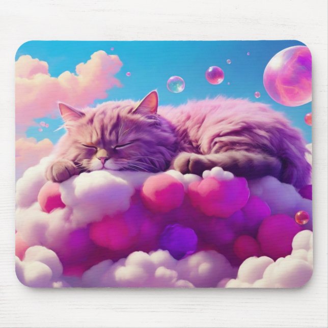 Mousepad Gato de Mouse - Presente perfeito para os amantes  (Frente)