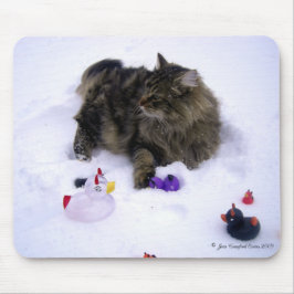 Mousepad Gato de Neve Feroz