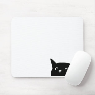 Mousepad Gato de Peeking Engraçado