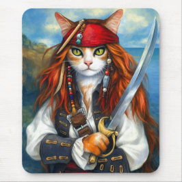 Mousepad Gato de Pirata de Swashbuckler | Fantasy Character
