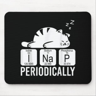 Mousepad Gato de Química Engraçada de Mesa Periódica de 
