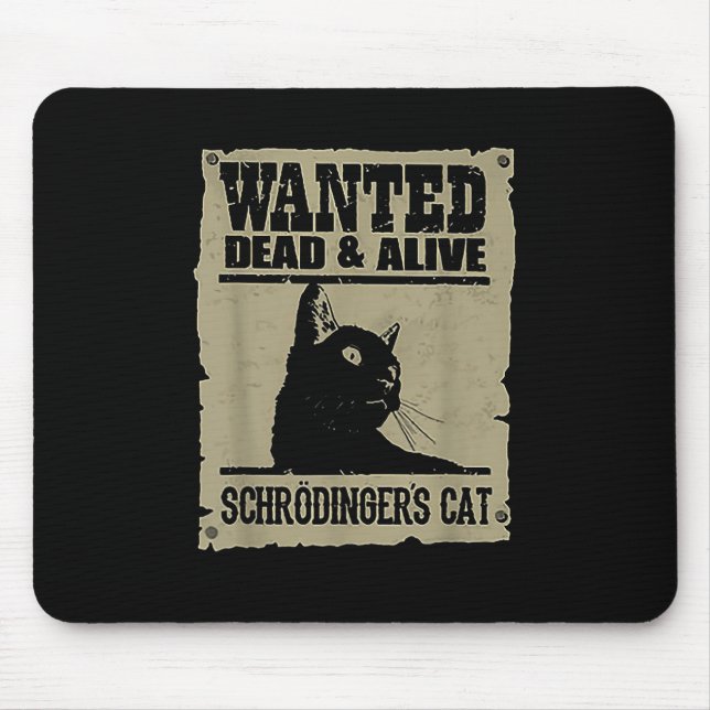 Mousepad Gato De Schrodingers Vivos E Mortos (Frente)