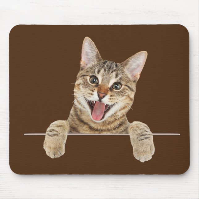 Mousepad Gato de Tabby Sorridente (Frente)