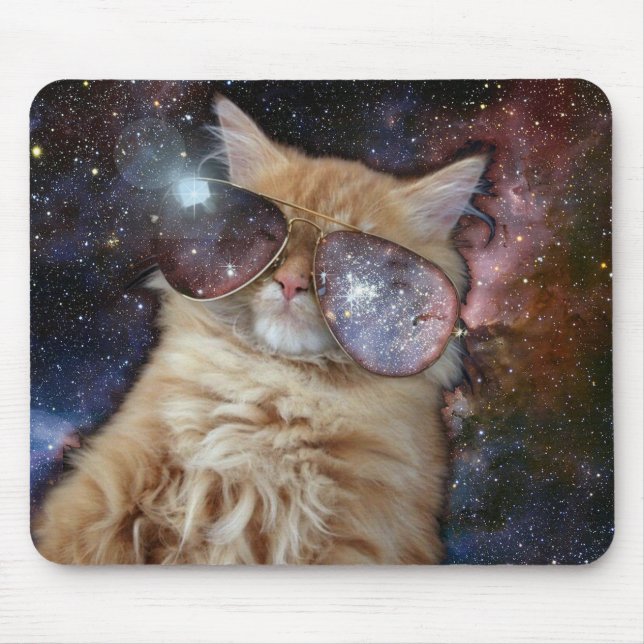 Mousepad Gato do espaço (Frente)