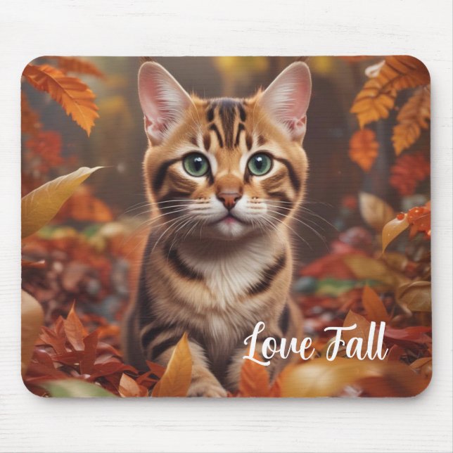 Mousepad Gato do Outono  (Frente)