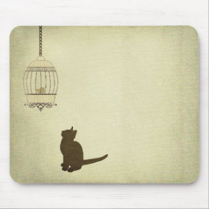 Mousepad Gato e Aves
