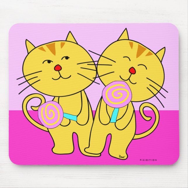 Mousepad Gato E Bocal De Lolipe (Frente)