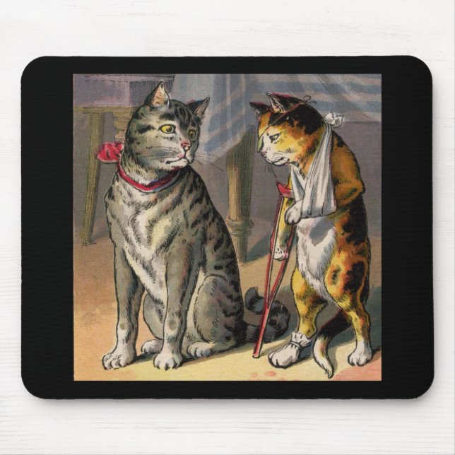 Mousepad Gato em Cruzes (Frente)