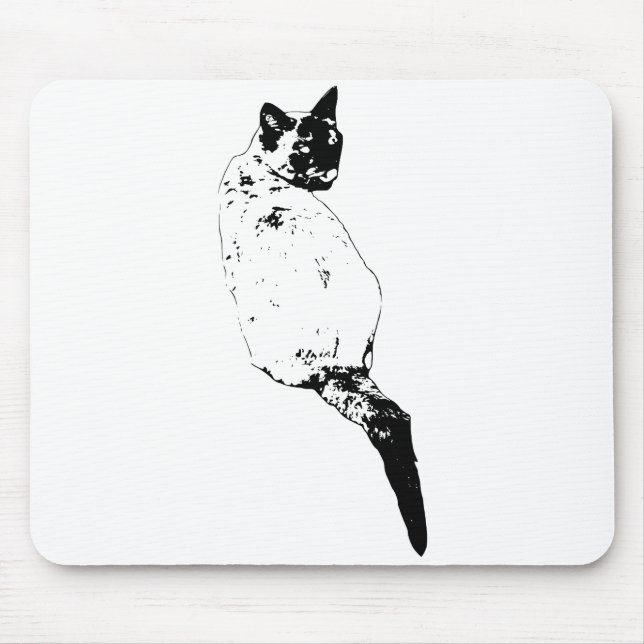 Mousepad Gato em Foco Nítido (Frente)