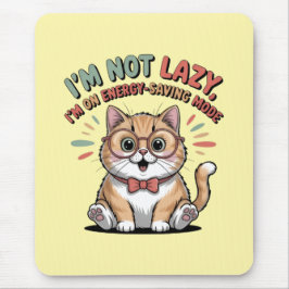 Mousepad Gato em Modo de Economia de Energia