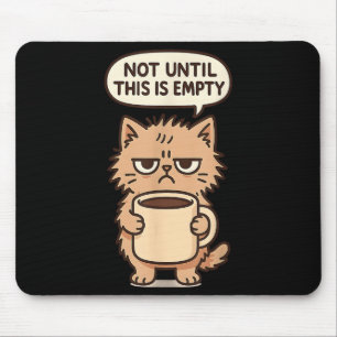 Mousepad Gato Engraçado Café Grumpy Lover Não Morena Pessoa
