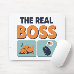 Mousepad Gato Engraçado e Humor do Rato de Computador do Es